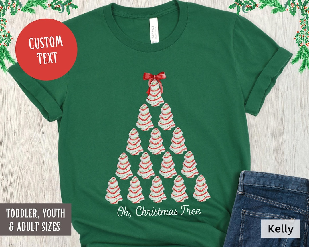 Christmas Tree Cake Shirt, Funny Christmas Tshirt, Kids Christmas