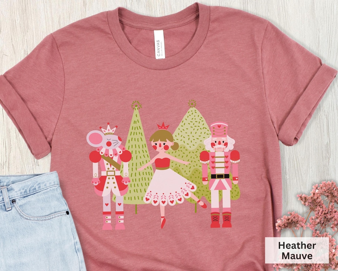 Pink Nutcracker Shirt Pink Christmas Shirt Women's Etsy