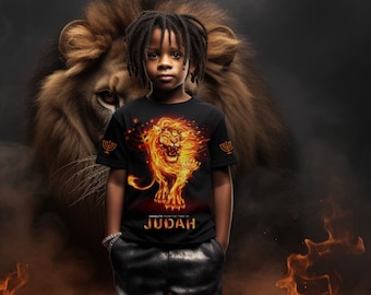 Camiseta Israelita: Tribu de Judá León, Ropa Hebrea para Niños