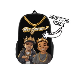Sac à dos enfant personnalisé, sac à dos garçon noir, cartable personnalisé, cadeaux de rentrée, sac à dos garçon noir