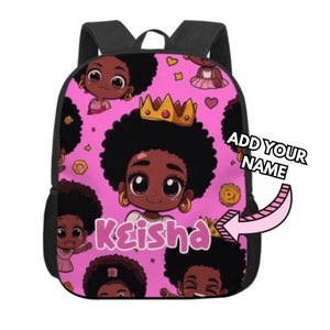 Sac à dos personnalisé pour tout-petit avec nom, sac à dos pour fille, cartable personnalisé, sac à dos noir pour fille, cartable personnalisé pour petites filles