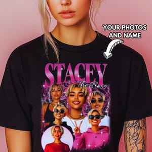 Custom Vintage Bootleg T-Shirt: Personalized Photo Shirt