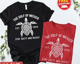 Gulf of Mexico Turtle T-Shirt: Stay Salty Resist Tee