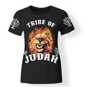 Israelite Lion of Judah T-Shirt: Hebrew 12 Tribes Clothing