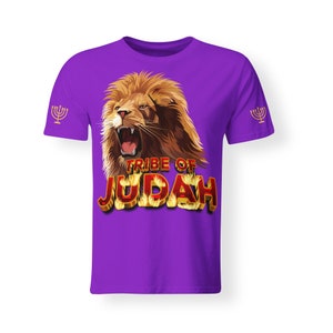 Israelite T-Shirt for men, Hebrew Israelite, 12 Tribes Israel, Hebrew Clothing, Israelite Shirt, Israelite Garments, Judah, Lion Judah,