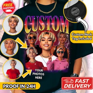 Custom Face Shirt: Personalized Photo Gift for Birthday