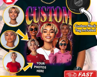 Custom Face Shirt: Personalized Photo Gift for Birthday