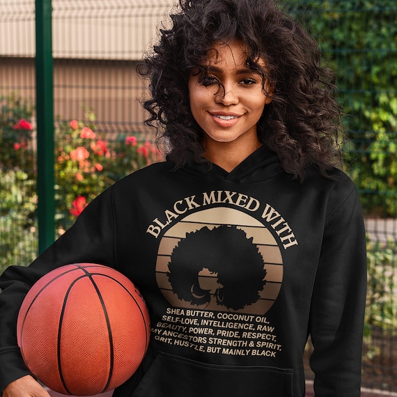Melanin Hoodie Melanin Poppin Melanin Queen Black Pride Hoodie African American Hoodie Black Empowerment Black Excellence Afro Hoodie Etsy