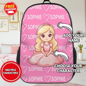 Kids backpack with name, Back to school set,  Custom School Bag, A Perfect Back to School Gifts for toddlers and kids