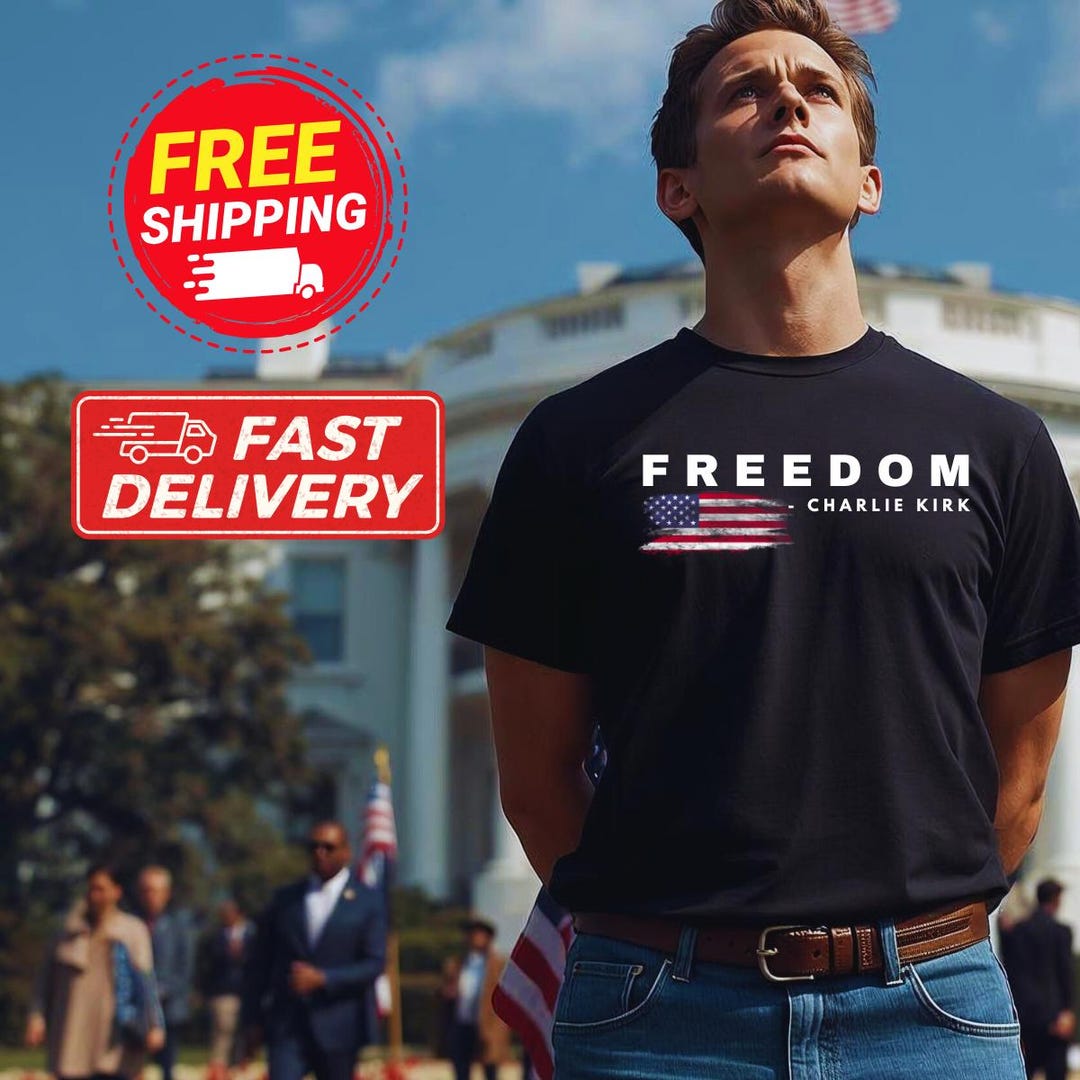 T-shirt Inspirant Charlie Kirk Tout à Cause Des Mots Jésus - Taille XL, Coton, Personnalisable