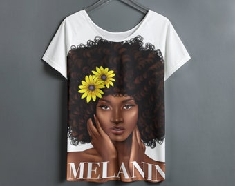 Melanin Queen Shirt: Afro Hair, Black Girl Magic