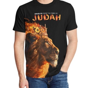 Israelite T-Shirt for men Judah, Lion Of Judah T-shirt, 12 Tribes of Israel, Hebrew Clothing, Israelite Shirt