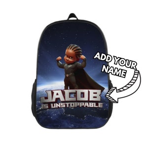 Sac à dos enfant personnalisé, sac à dos garçon noir, cartable personnalisé, cadeaux de rentrée, sac à dos garçon noir