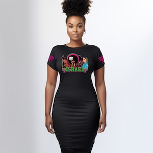 Hebrew Israelite Women&#39;s Dress: Menorah Sleeve Design