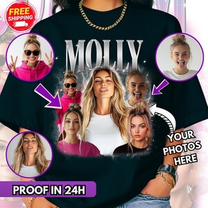 Custom Face T-Shirt: Vintage Bootleg Rap Style