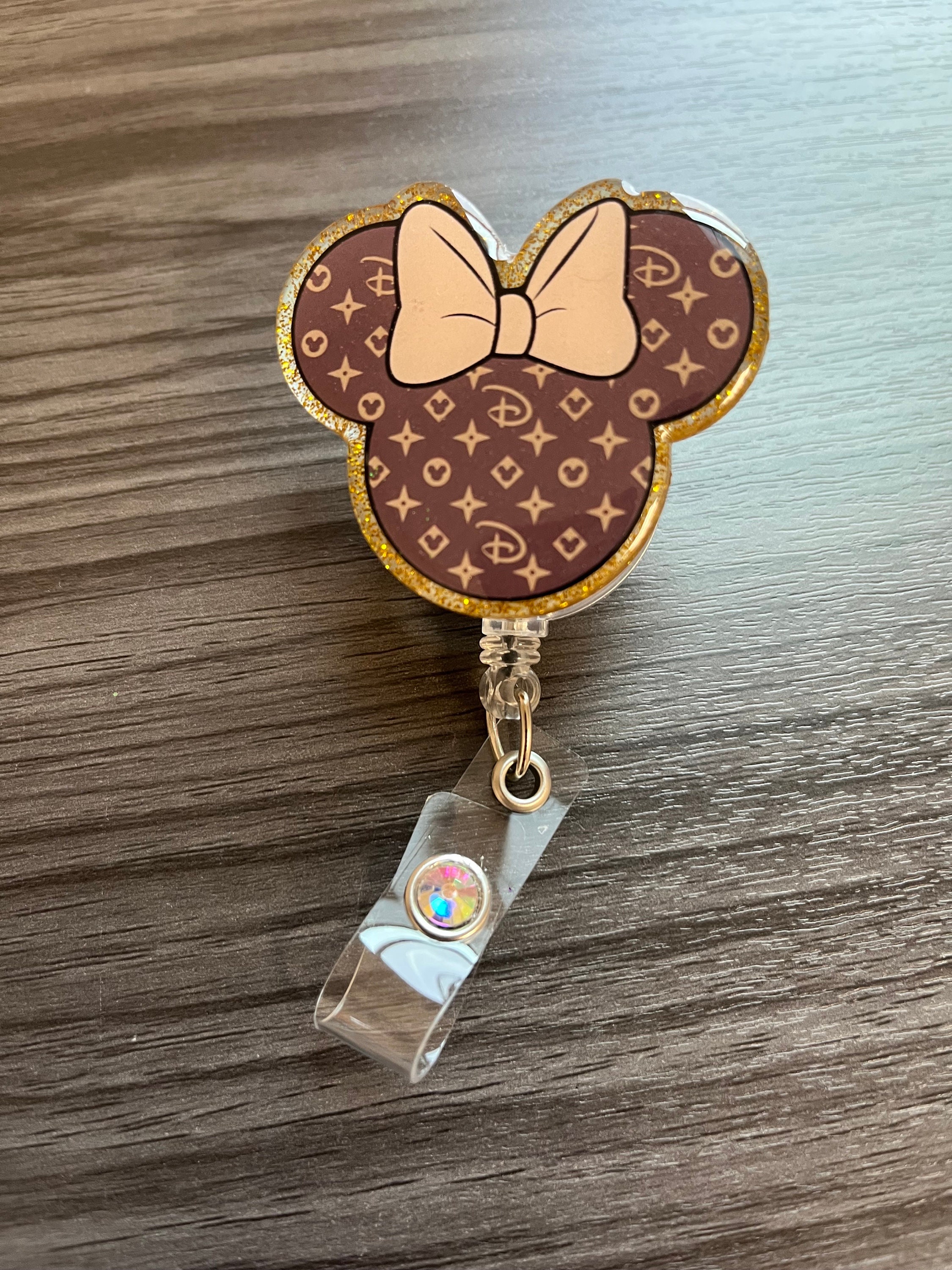 minnie mouse lv keychain