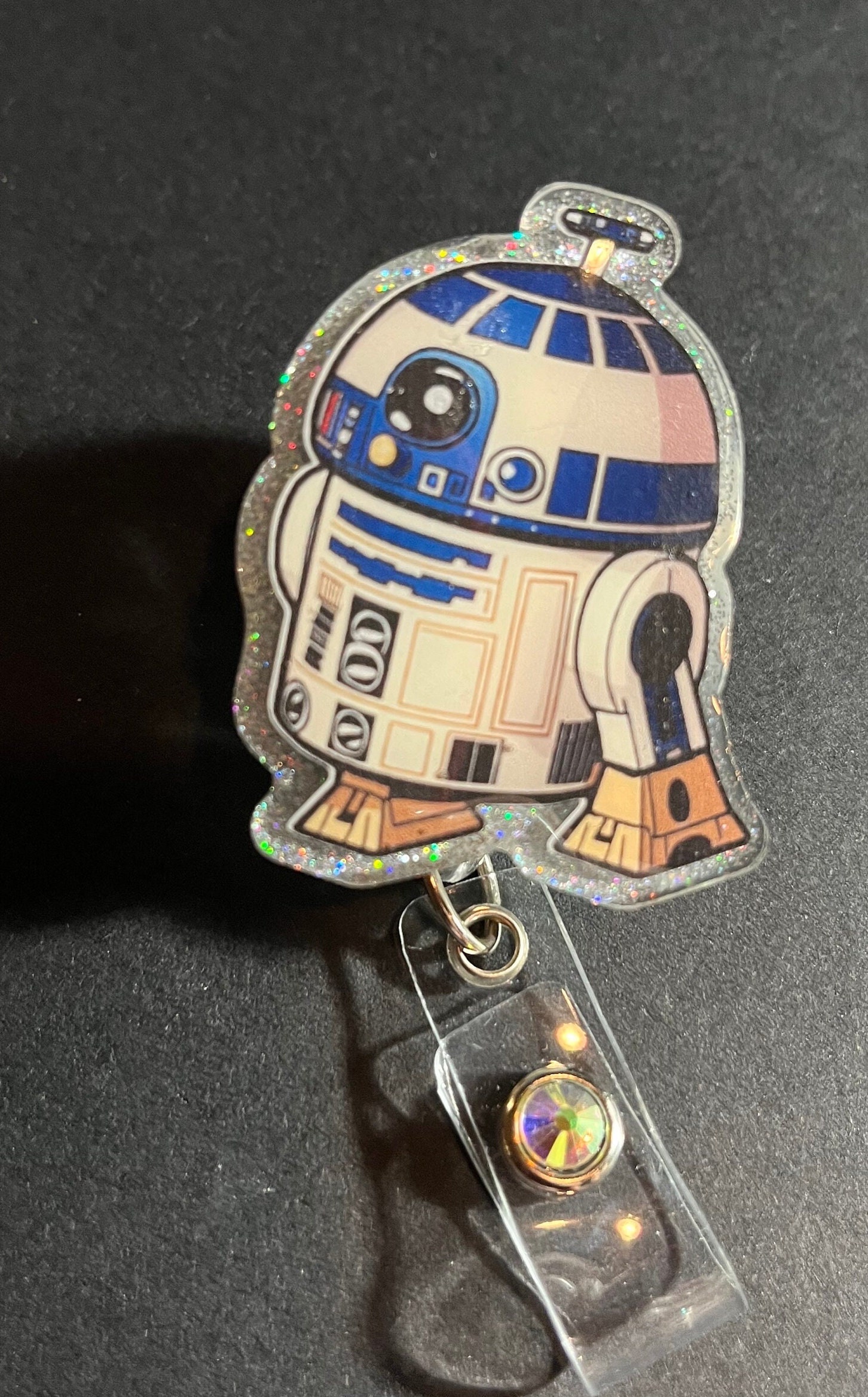 Star Wars, R2D2 - Retractable Badge Holder - Badge Reel - Lanyards -  Stethoscope Tag / Style