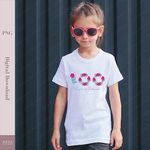 100 Tage Schule png, 100 Tage png, Blumen Schule png, 100 Tage Sublimation, 100 Tage Lehrer, 100 Tage Geschenk, Schulgeist-Shirt