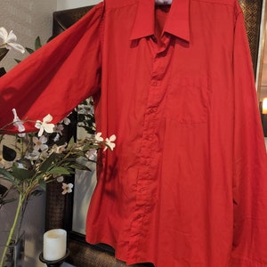 Dino Lorenzo Red Long Sleeve Shirt XXL