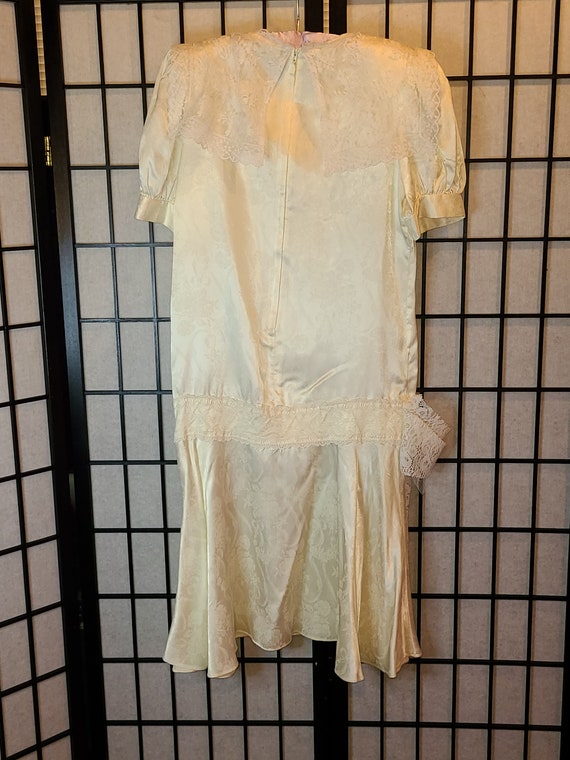 Vintage Gunne Sax Cream and White Lace Drop Waist Dress - Etsy