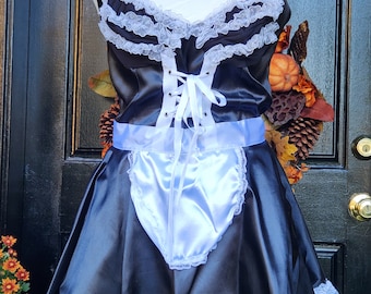 Leg Avenue Woman's  Sexy French Maid Dress Halloween