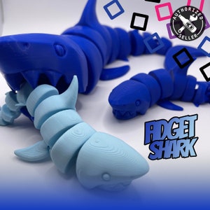 Cute Baby Shark Articulating Fidget Collectible | Anxiety Relief | Stress Reliever