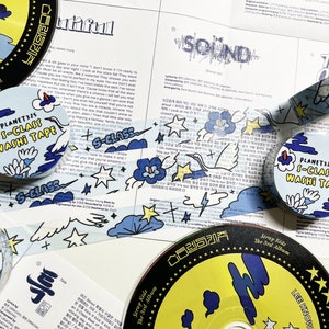 stray kids 5 star inspired s-class washi tape | digipack elements