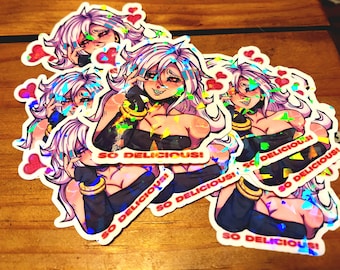 Android 21 Sticker | Dragon Ball Z | Dragon Ball Z Fighterz | Holographic Stickers | Waterproof Stickers | Great Gift | Anime Stickers