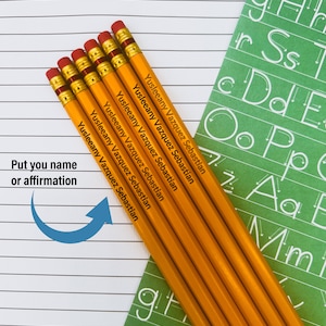 Engraved Personalized Pencils | #2 Pencils | Back to school supplies | Custom Engraved Pencils | Teacher Appreciation Gifts