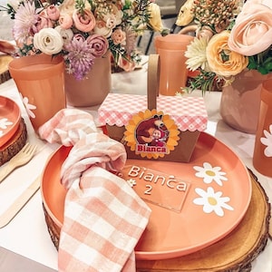 Masha and the Bear, Masha Birthday Party, Masha Favor boxes, Masha y el Oso, Bear and Masha, Candy boxes, Kids decorations,