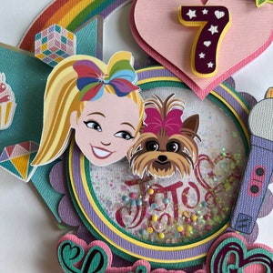 Jojo Siwa Cake Topper: Personalized Birthday Party Decoration