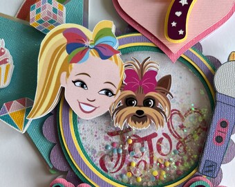 Jojo Siwa Cake Topper: Personalized Birthday Party Decoration