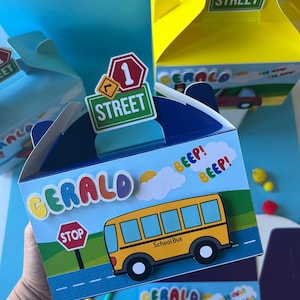 Transportation Favor Boxes: Cars, Vehicles Party Decoration