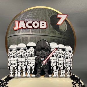 Darth Vader Cake Topper: Star Wars Birthday Party Decor