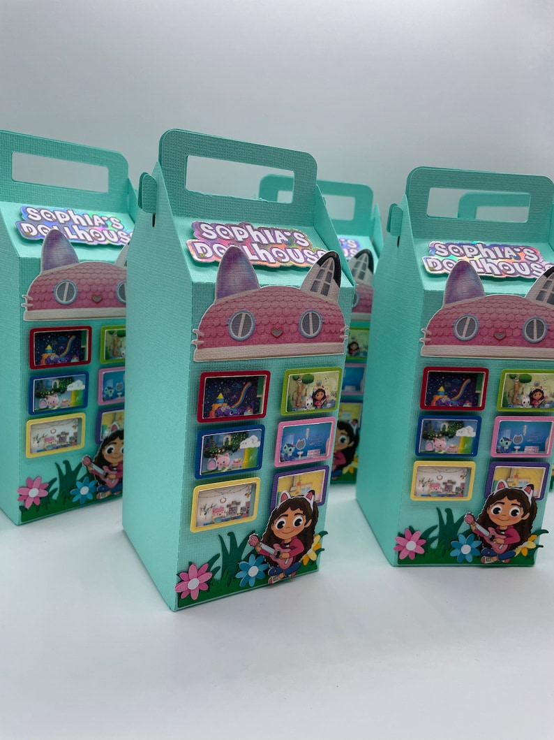 Gabbys Dollhouse Favor Box Gabbys Dollhouse Candy Box Etsy Israel