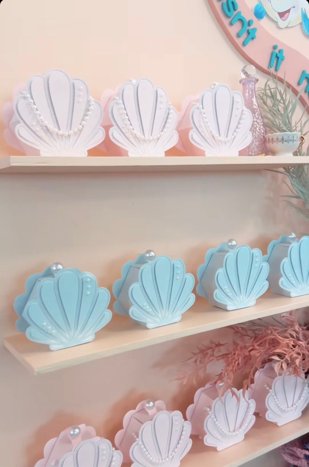 Mermaid Seashell Favor Box: Under the Sea Party Candy Bag - Etsy