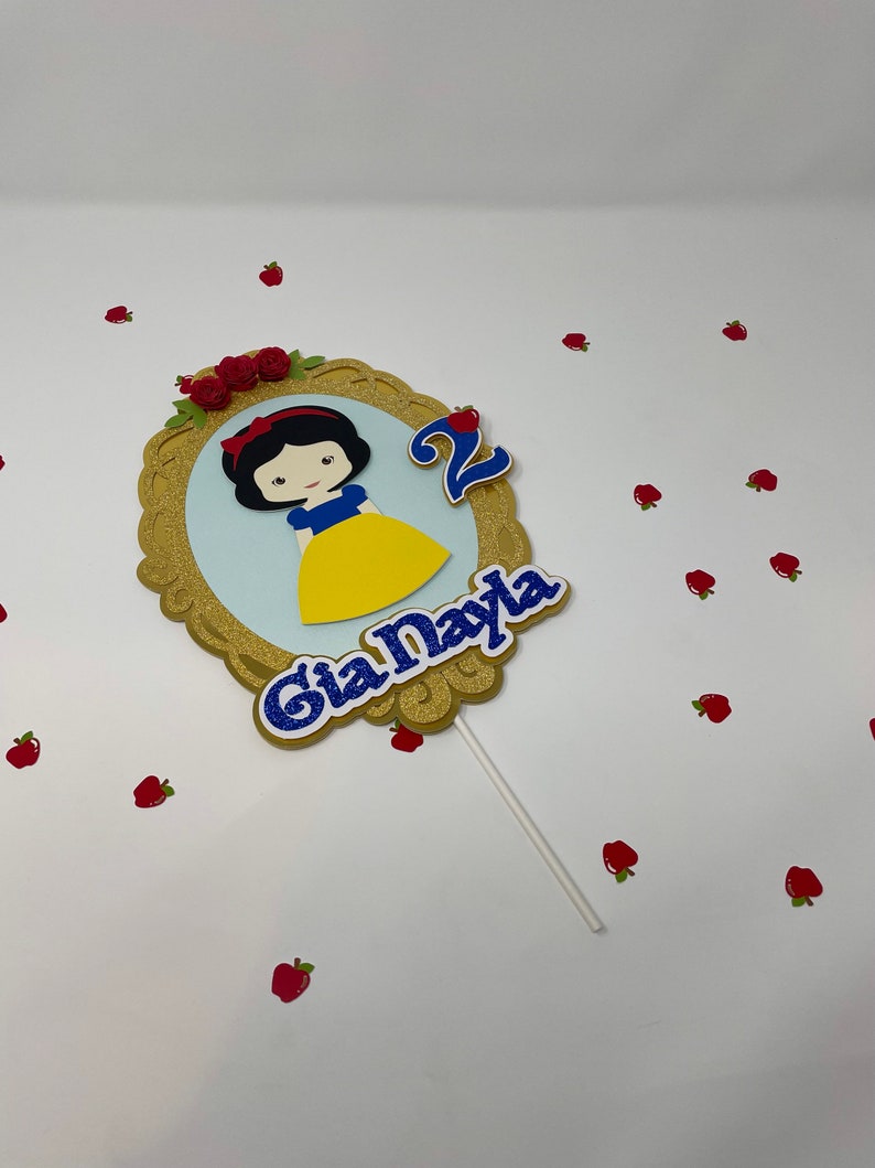 Snow White Cake Topper Snow White Party Decorations Princess Birthday Party Disney Birthday Party Blanca Nieves Seven Dwarfs