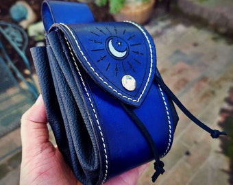 Custom Leather Belt Pouch, Leather Coin Pouch for LARP, Cosplay, Medieval, Viking, Celtic, Renaissance, or Steampunk