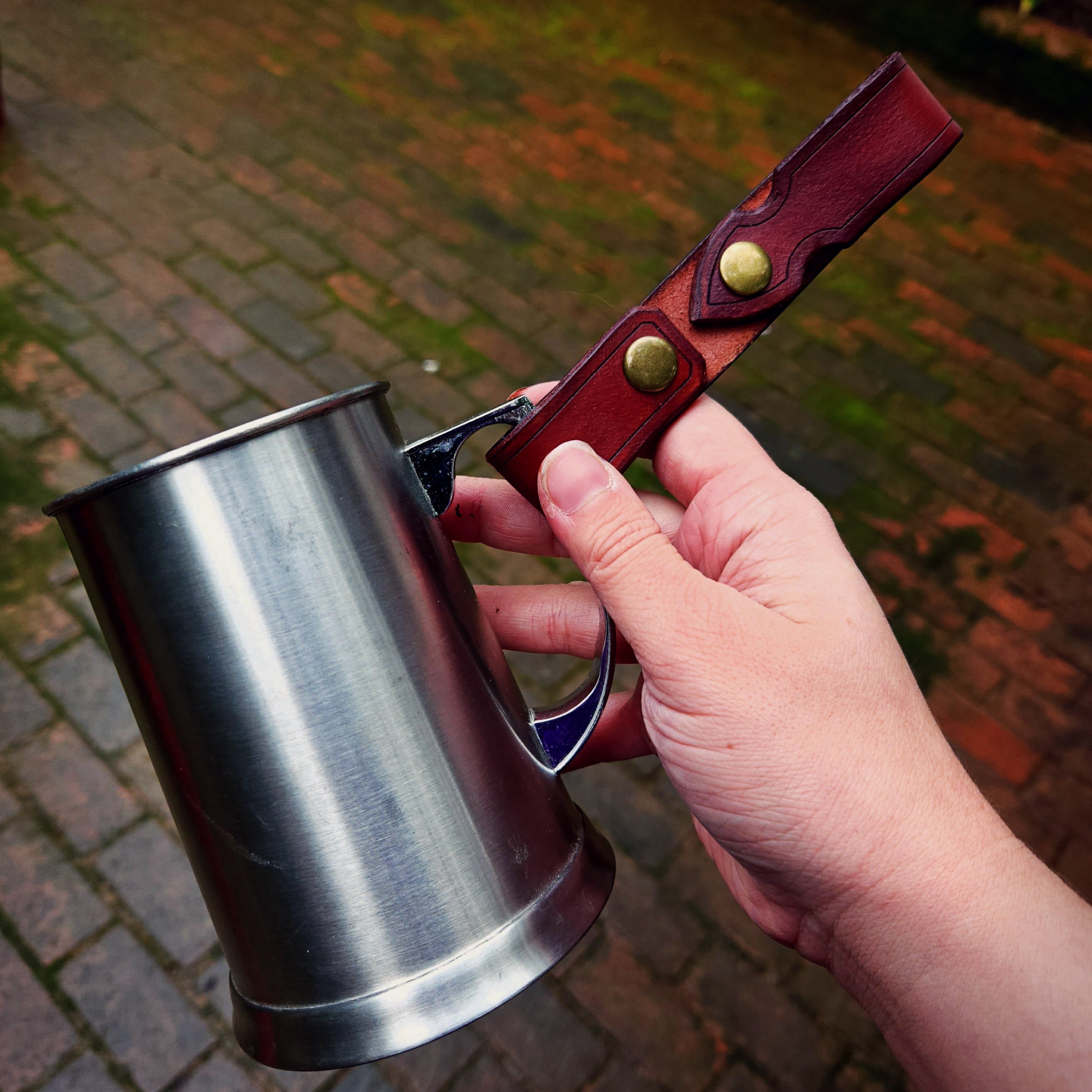 Leather Tankard Strap Mug Strap Strap for Belt Key Ring Etsy