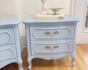 Vintage French Provincial Nightstands – Sold as a Pair