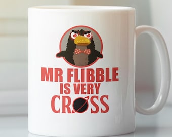 Mr Flibble is very Cross coffee mug. Jupiter mining company mug. Dwarf jmc 11/15 oz coffee mug