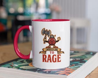 Barbar Becher. Dnd Becher, ich möchte toben, Barbarenklassen, Dungeon erkunden und Drachen kämpfen.  11/15 Unzen Kaffeebecher