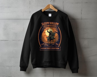 Bluza Halloween Scary Sleepy Hollow. Sweter Headless Horseman, Halloween Horror, swetry Dead and Breakfast. Ichabod crane.