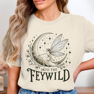 Into the Feywild Dnd-shirt. Het wild voorbij het heksenlichtshirt. Feywild avonturen-t-shirt. Heksenlichtcarnaval. Fee