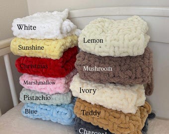 Super Soft Baby Chenille Dummy Blanket, Gift Wrapped