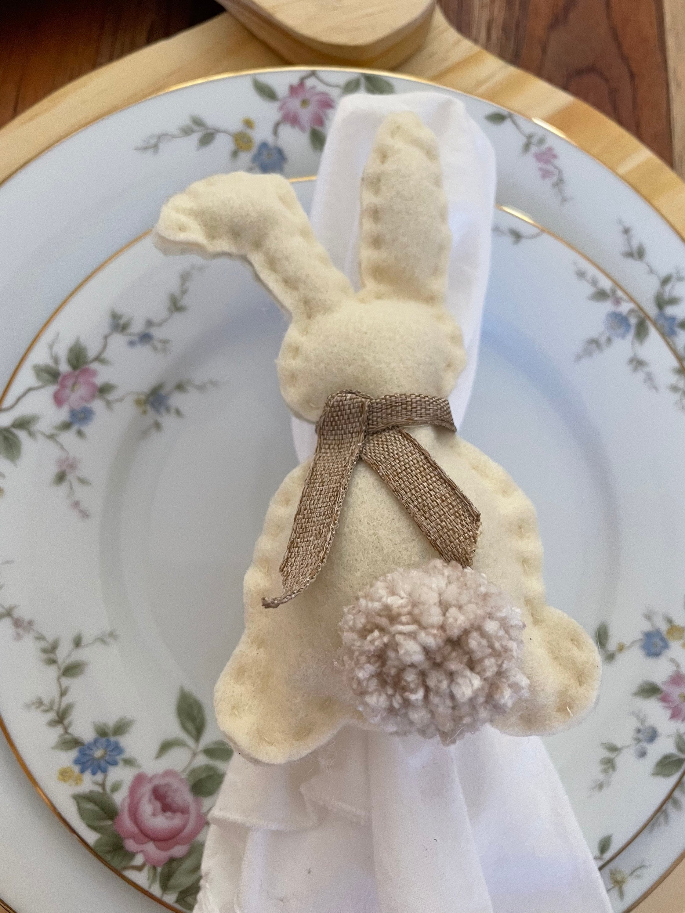 Bunny Napkin Rings - A Wonderful Thought