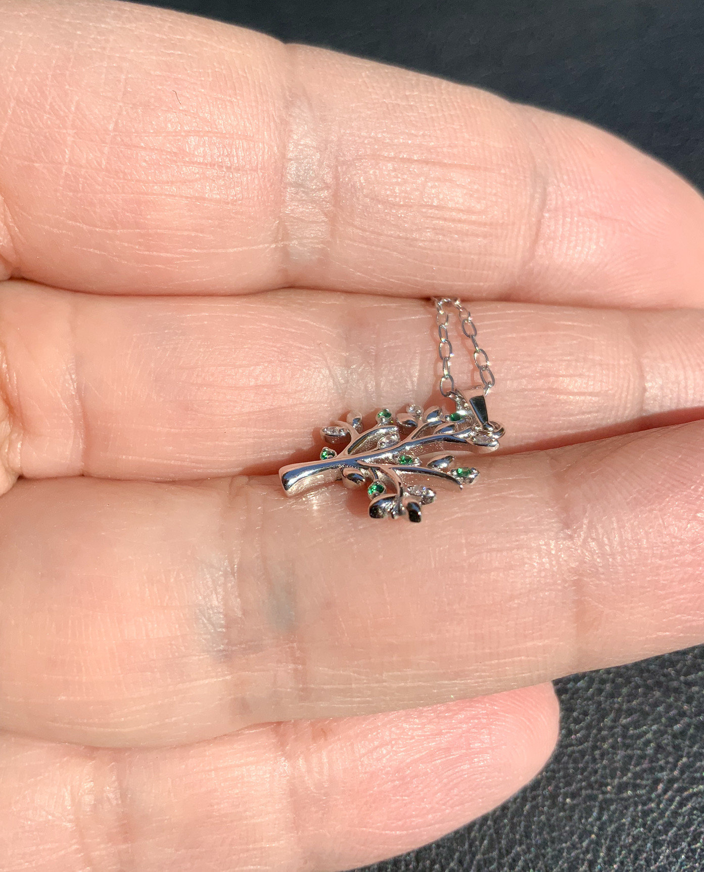 Collana con ciondolo albero della vita in argento sterling: zirconia cubica - Italia