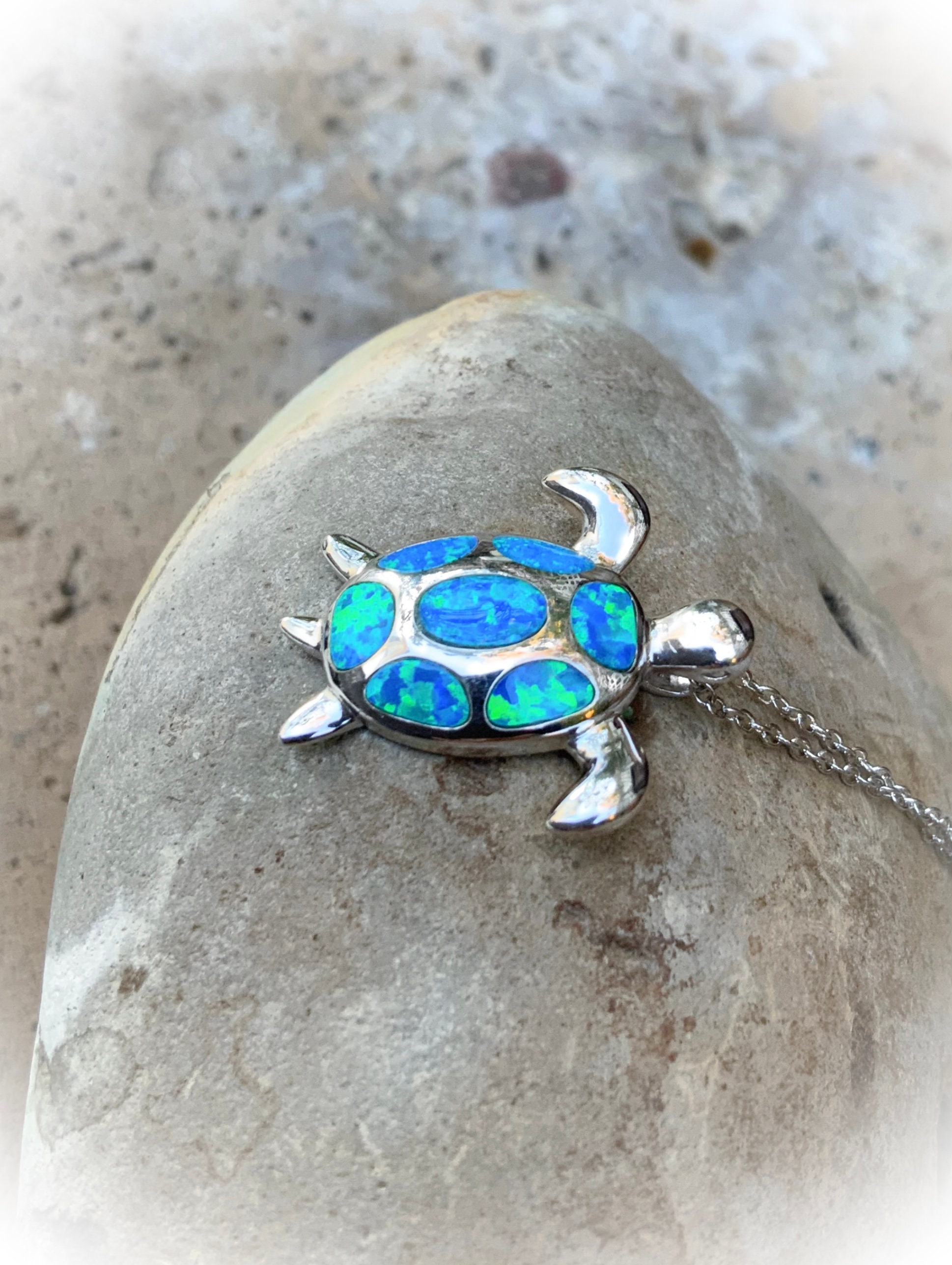 Turquoise Sea Turtle Ring 