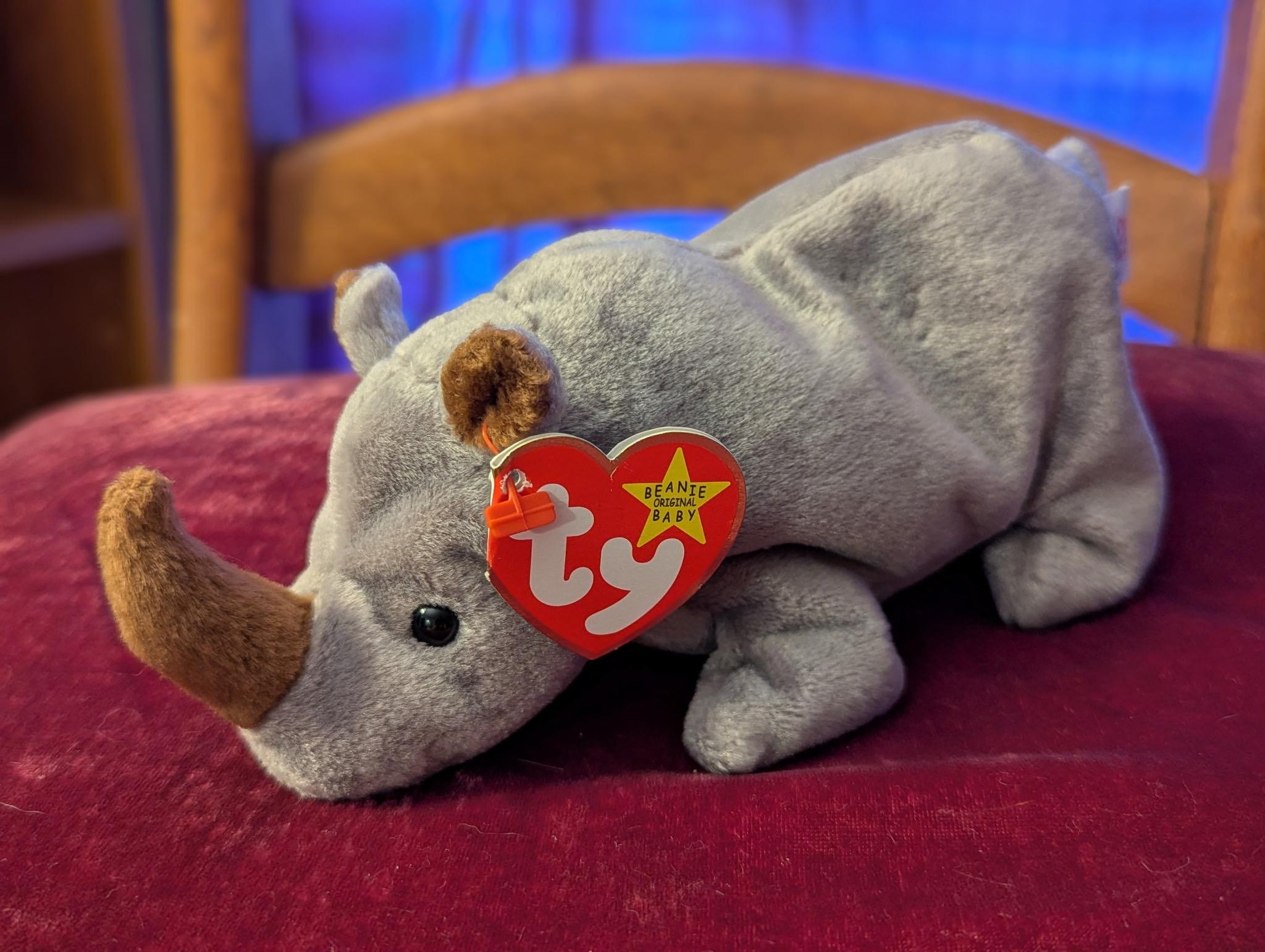 Spike the Rhino Beanie Baby