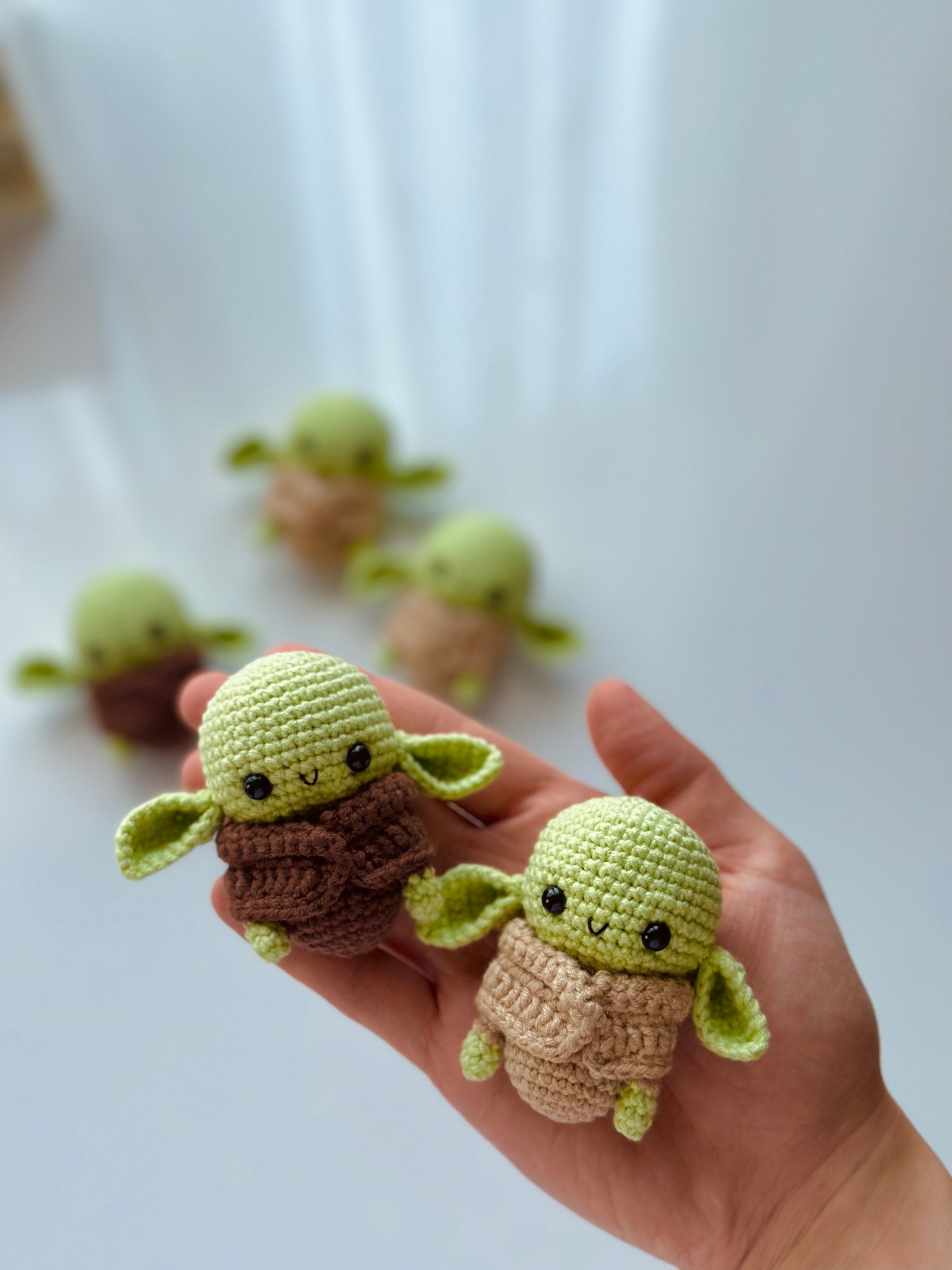 Baby Yoda Keychain Plushie Baby Yoda Halloween Decorations Etsy